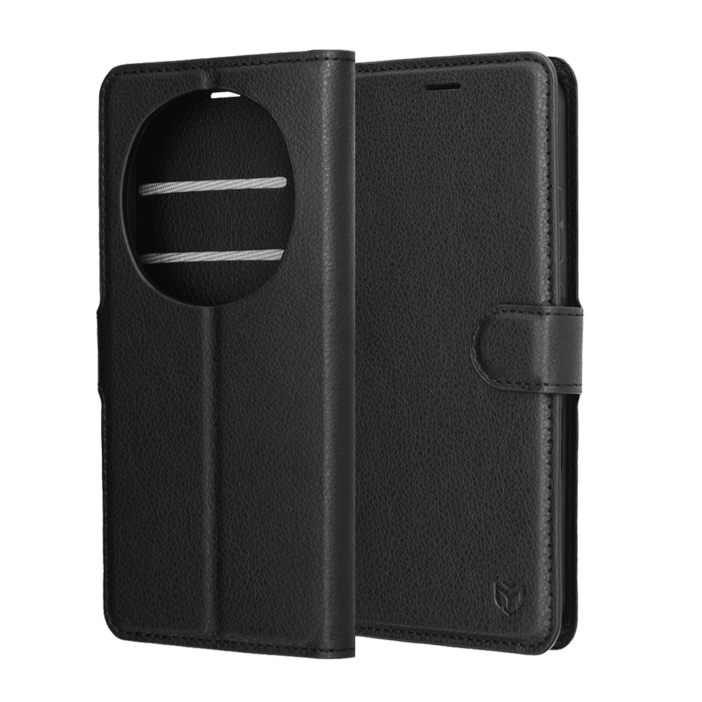 Custodia per Honor Magic8 Pro, Techsuit, Leather Folio, Nera