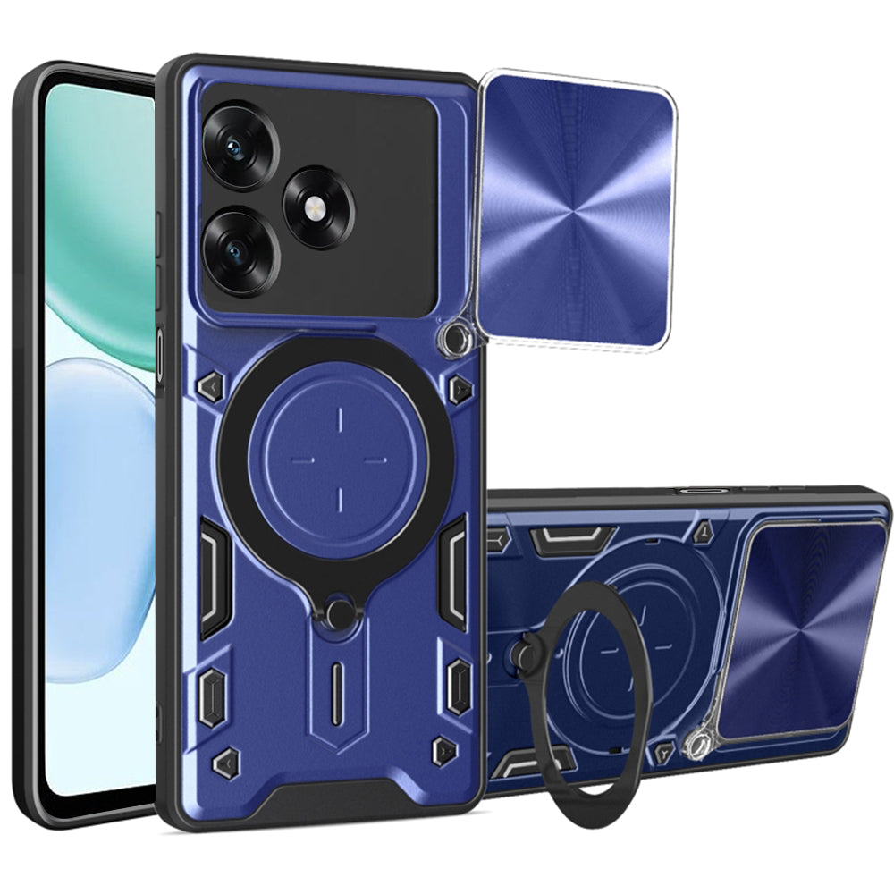 Custodia per Honor X5c Plus, Techsuit, CamGuard Pro, Blu