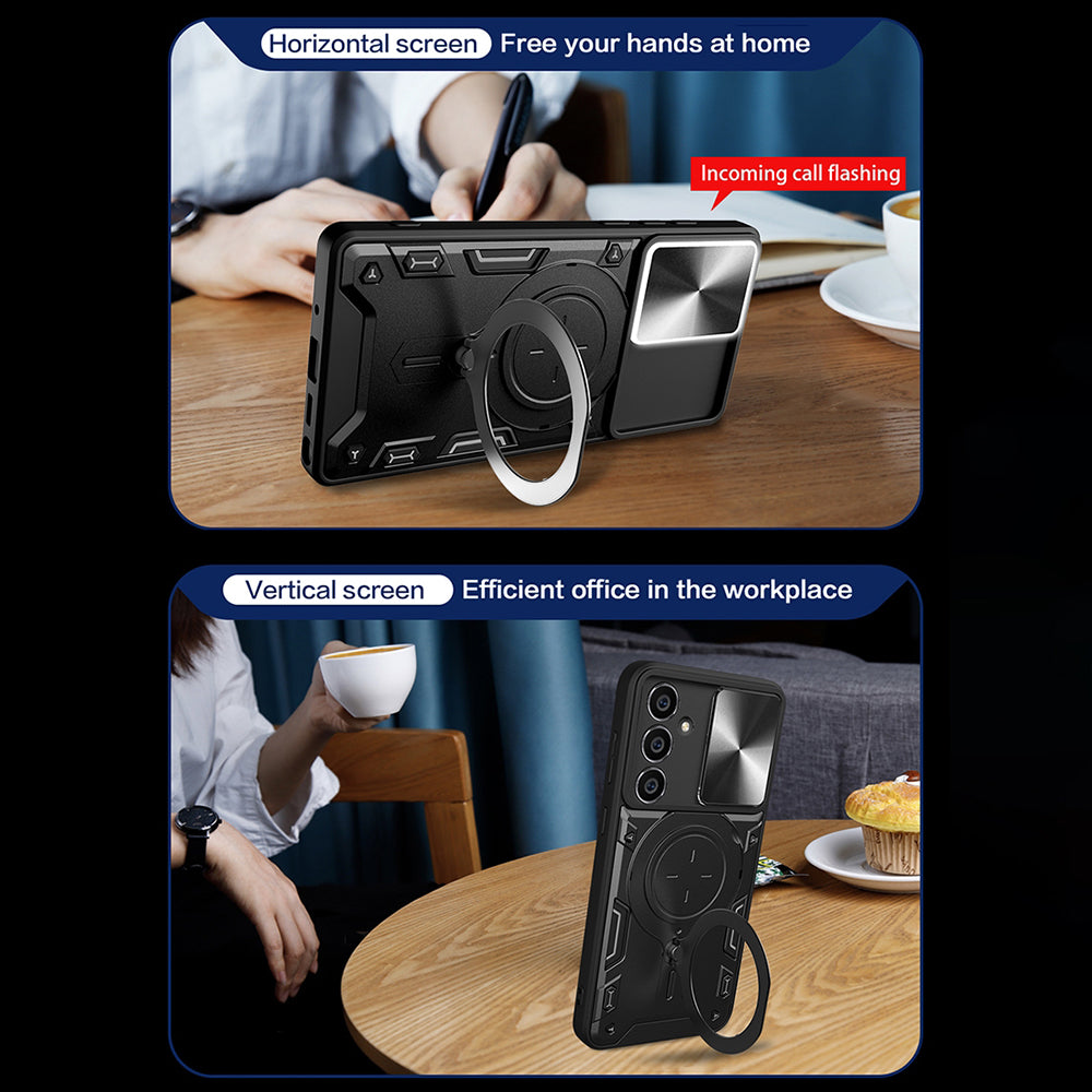 Étui pour Honor X5c Plus, Techsuit, CamGuard Pro, Noir