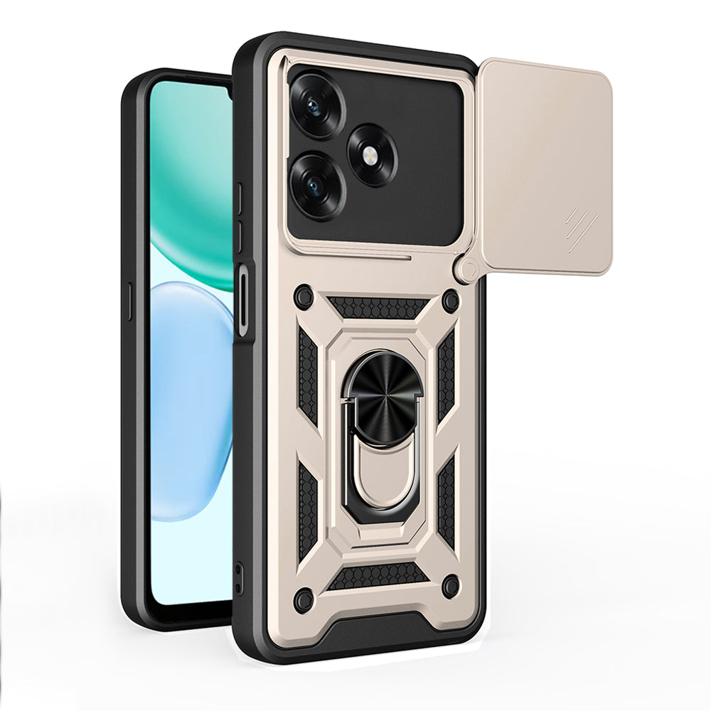 Custodia per Honor X5c Plus, Techsuit, CamShield, Dorata