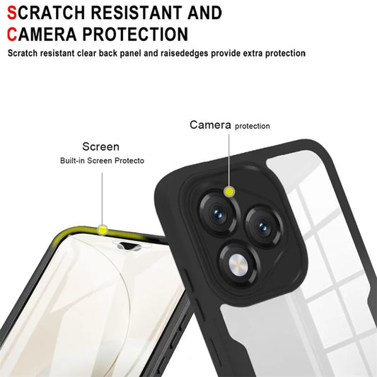 Hülle für Honor X5c Plus, Techsuit, ColorVerse 360, Schwarz