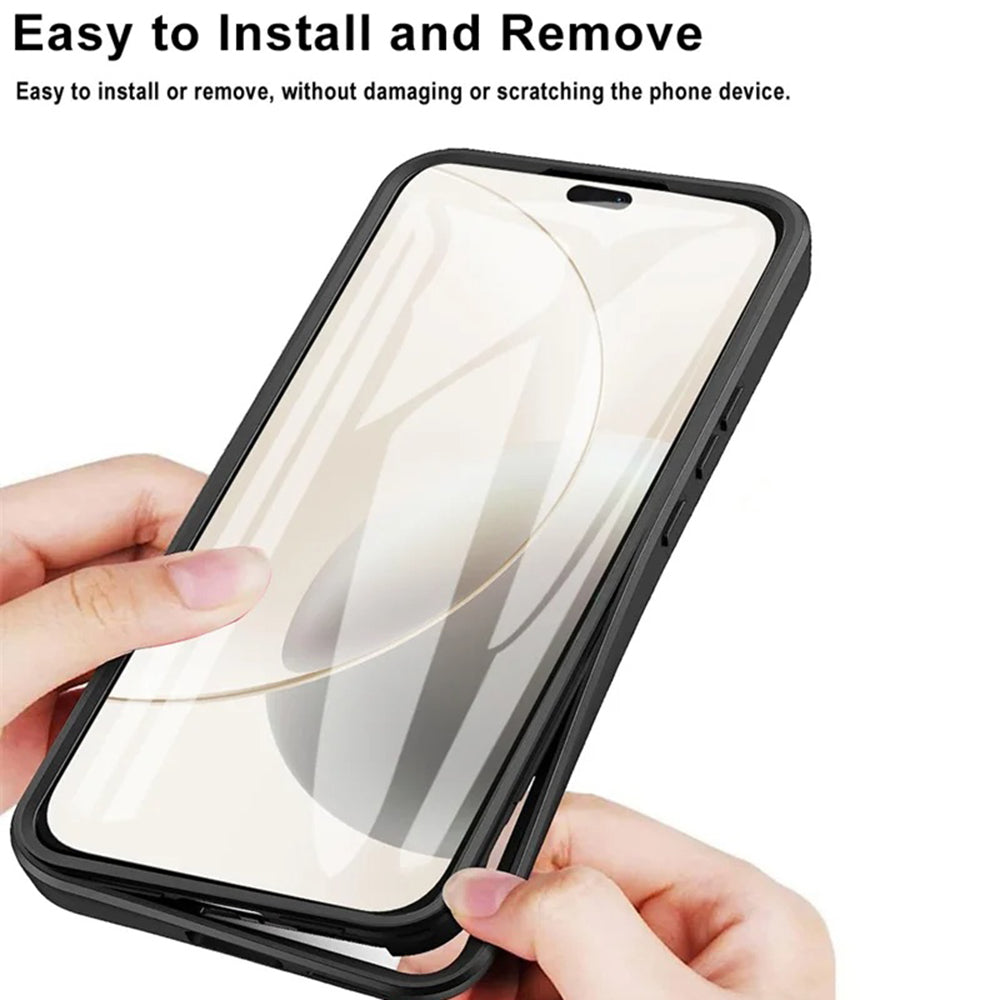 Custodia per Honor X5c Plus, Techsuit, ColorVerse 360, Nera