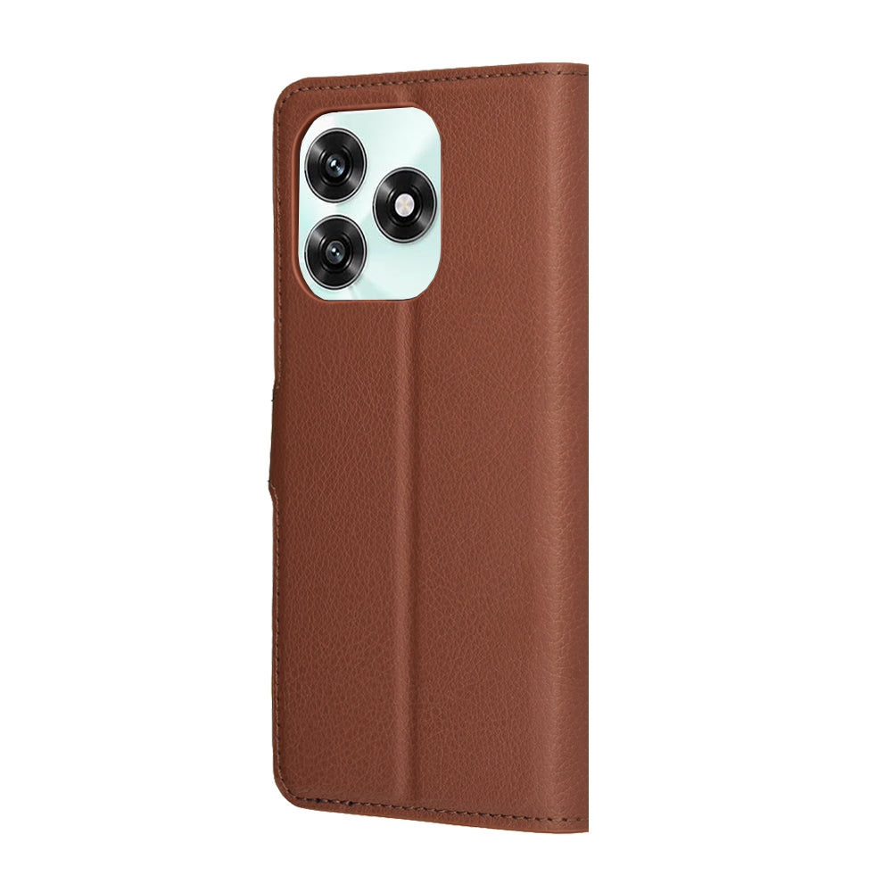 Custodia per Honor X5c Plus, Techsuit, Leather Folio, Marrone