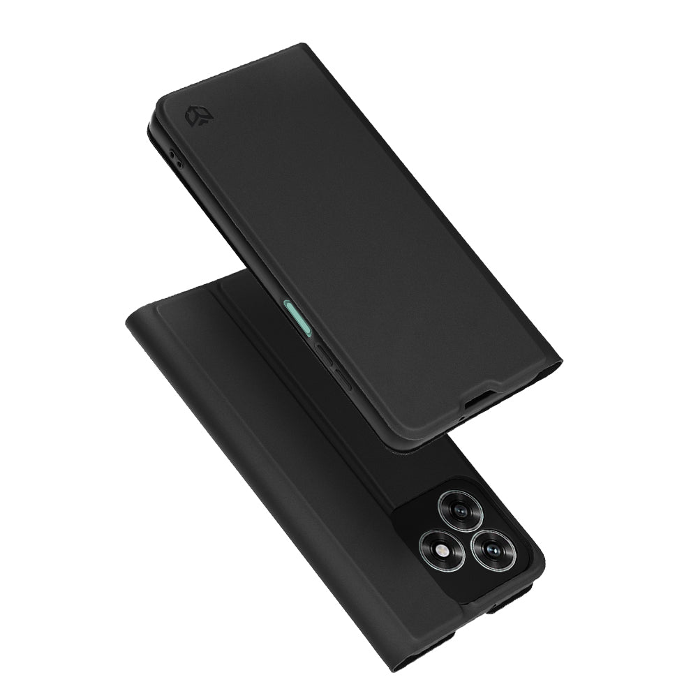 Custodia per Honor X5c Plus, Techsuit, Magskin Book, Nera