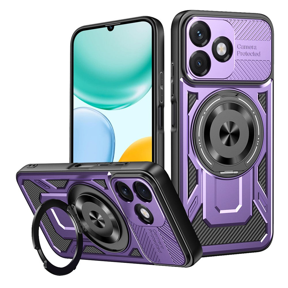 Custodia per Honor X5c Plus, Techsuit, RuggedCam, Viola