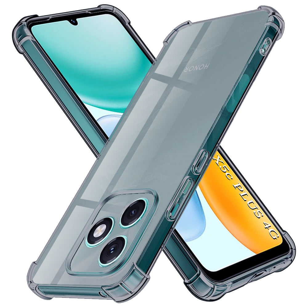 Custodia per Honor X5c Plus, Techsuit, Shockproof Clear, Fumé