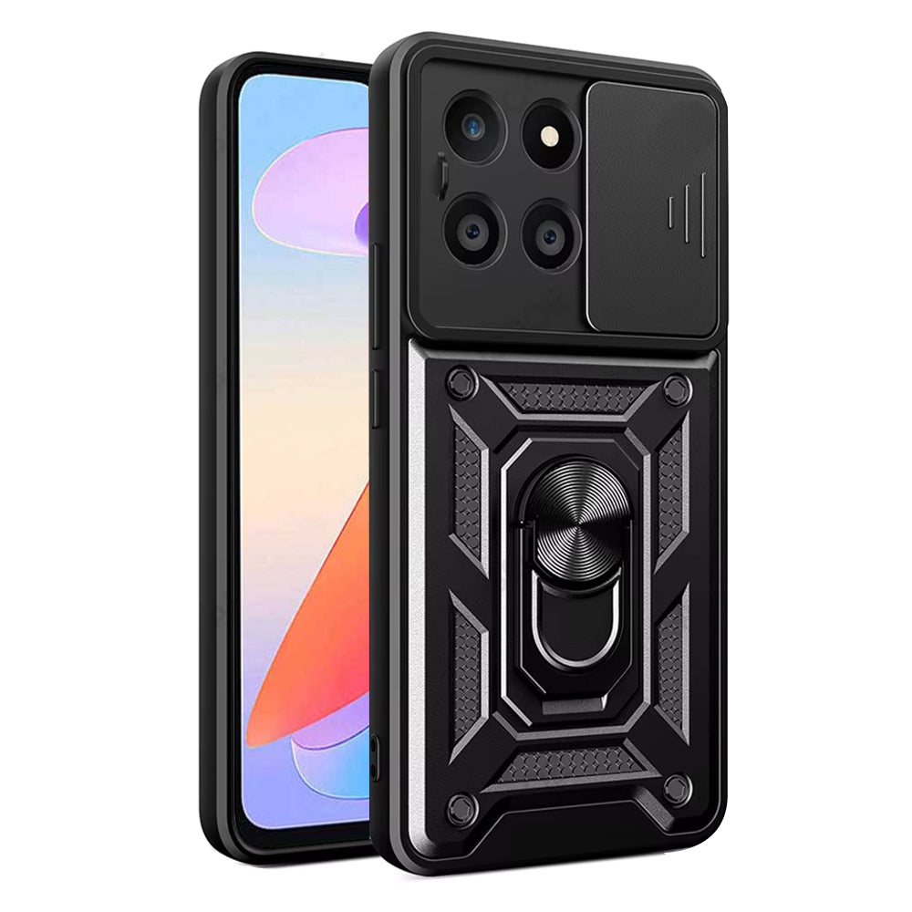 Custodia per Honor X6a, Techsuit, CamShield, Nera