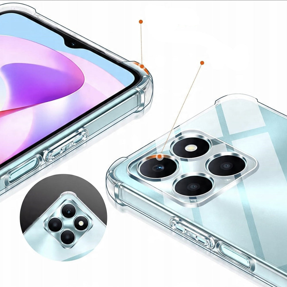 Custodia per Honor X6c, Techsuit, Shockproof Clear, Trasparente