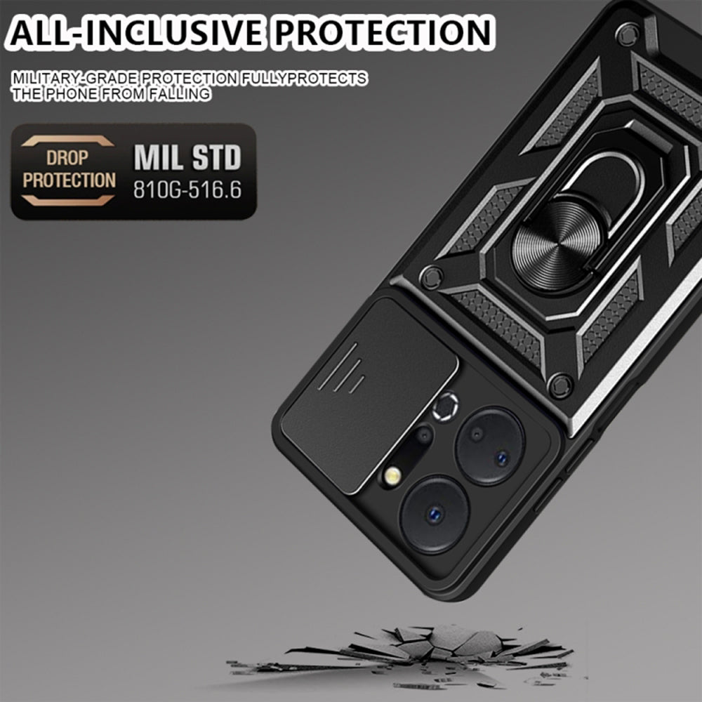 Custodia per Honor X7a, Techsuit, CamShield, Blu