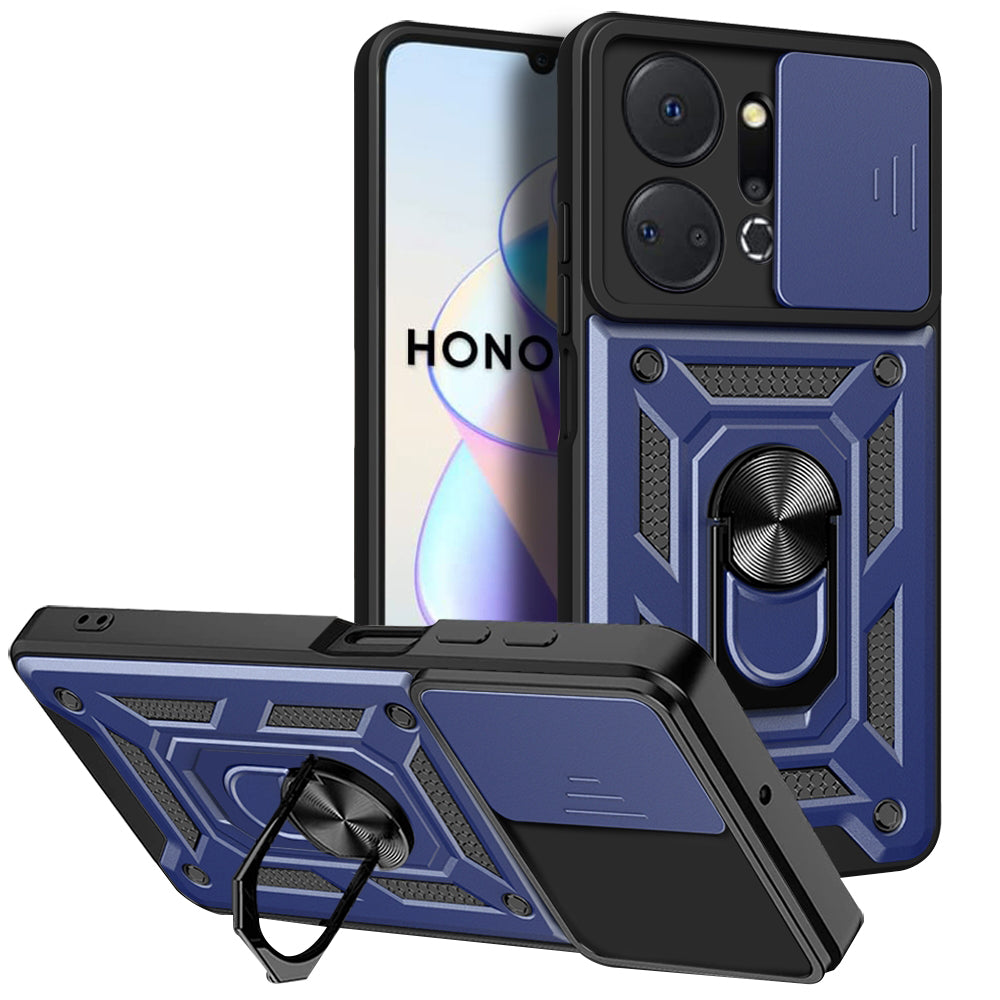 Custodia per Honor X7a, Techsuit, CamShield, Blu