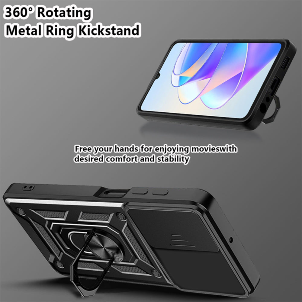 Custodia per Honor X7a, Techsuit, CamShield, Blu