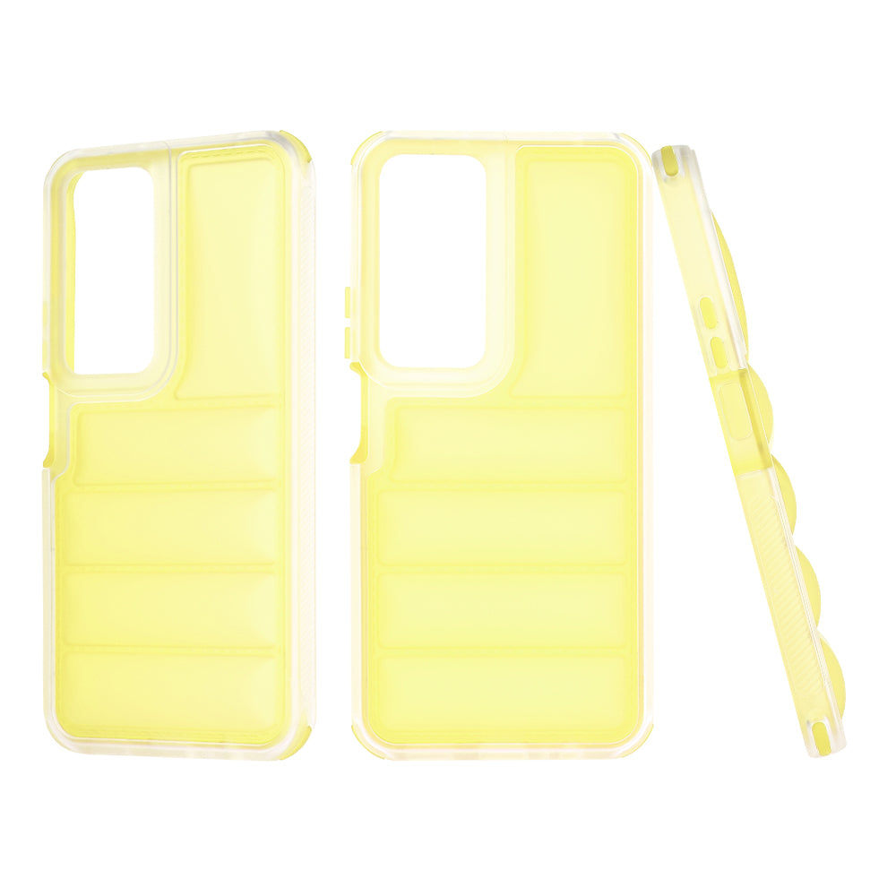 Custodia per Honor X7b 5G / 90 Smart / X7b 4G, Techsuit, Wave Shield, Gialla