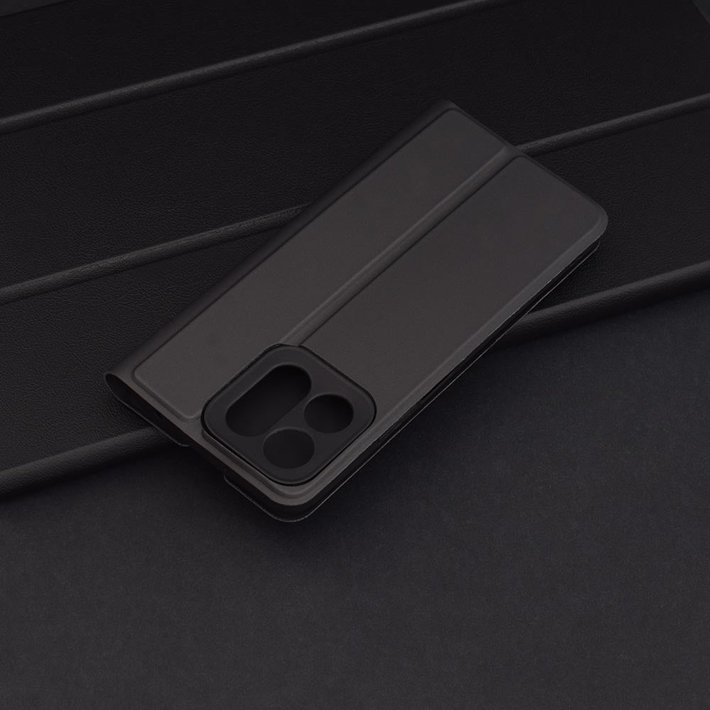 Custodia per Honor X7c / 200 Smart, Techsuit, Magskin Book, Nera