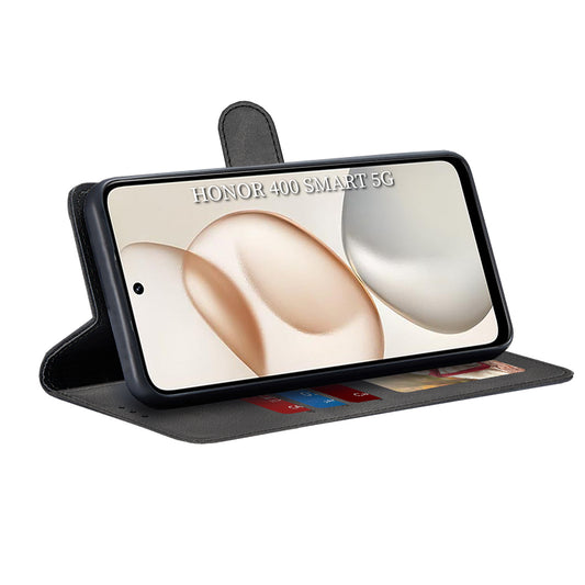 Hülle für Honor 400 Smart 4G / X7d 4G, Techsuit, Diary Book, Schwarz