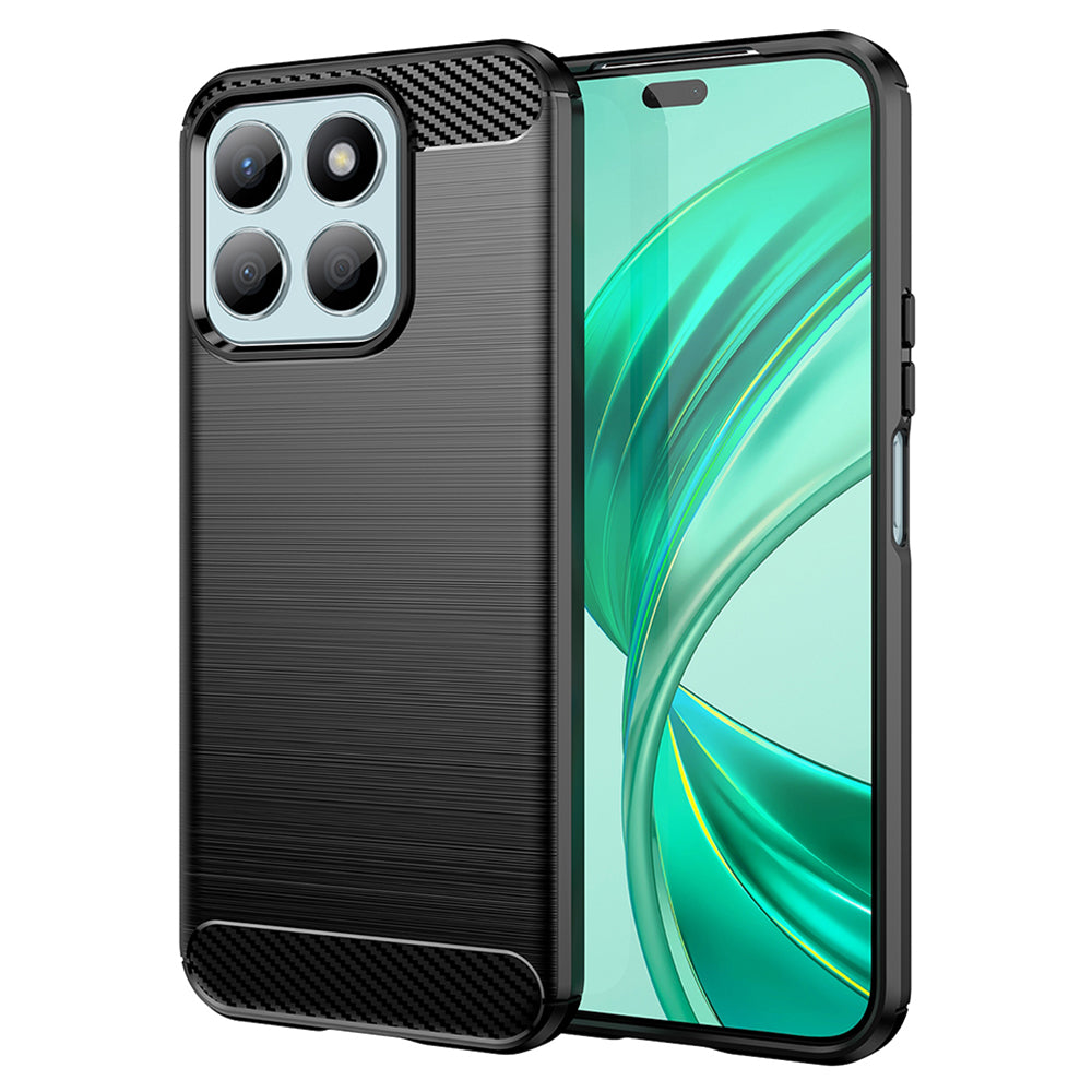 Custodia per Honor X8b, Techsuit, Carbonio, Nera