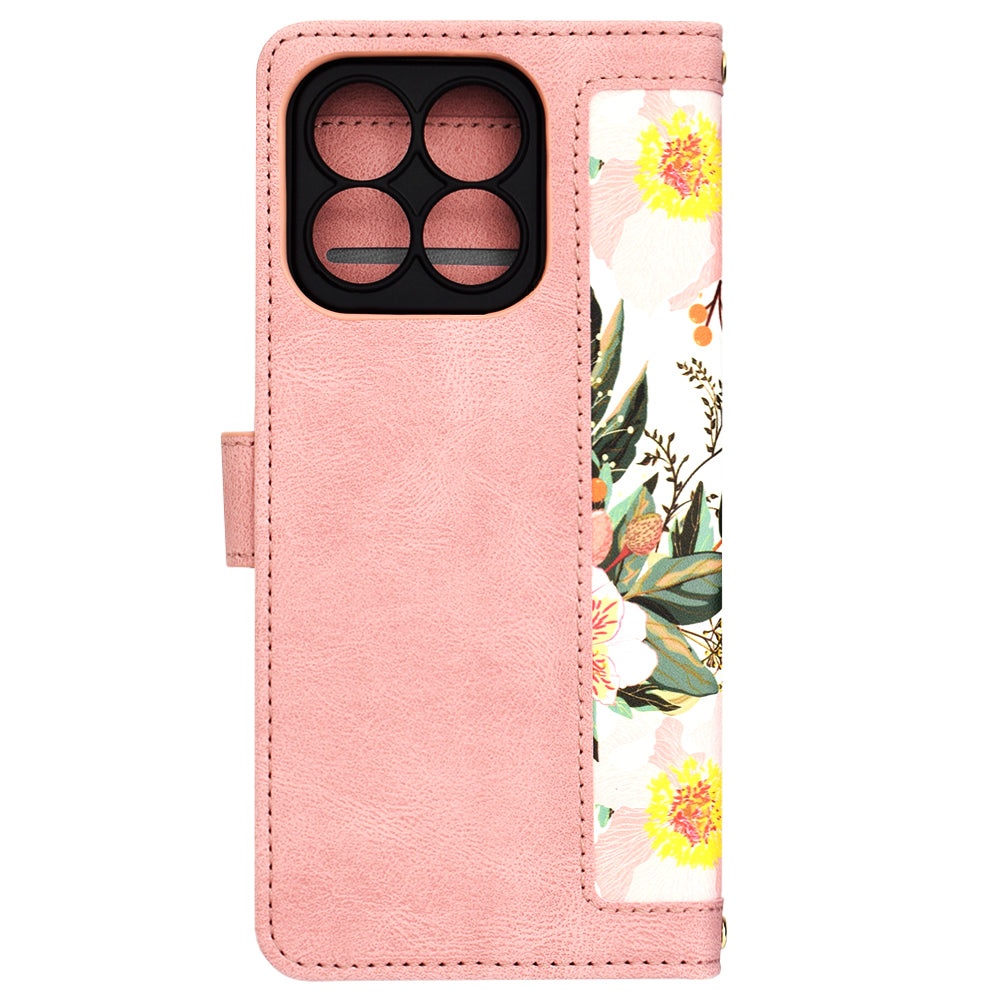 Coque pour Honor X8b, Techsuit, FlipCraft, Rose