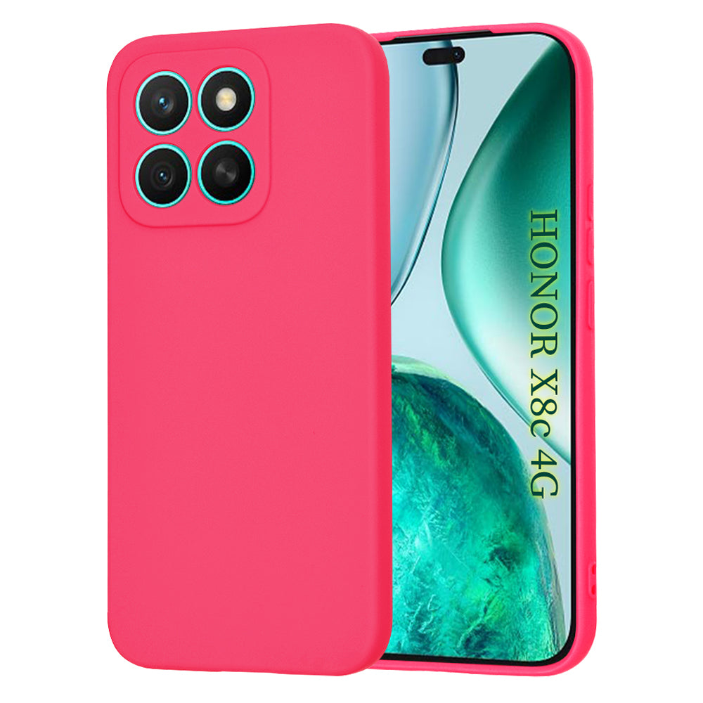 Custodia per Honor X8c, Techsuit, SoftFlex, Rosa Scuro