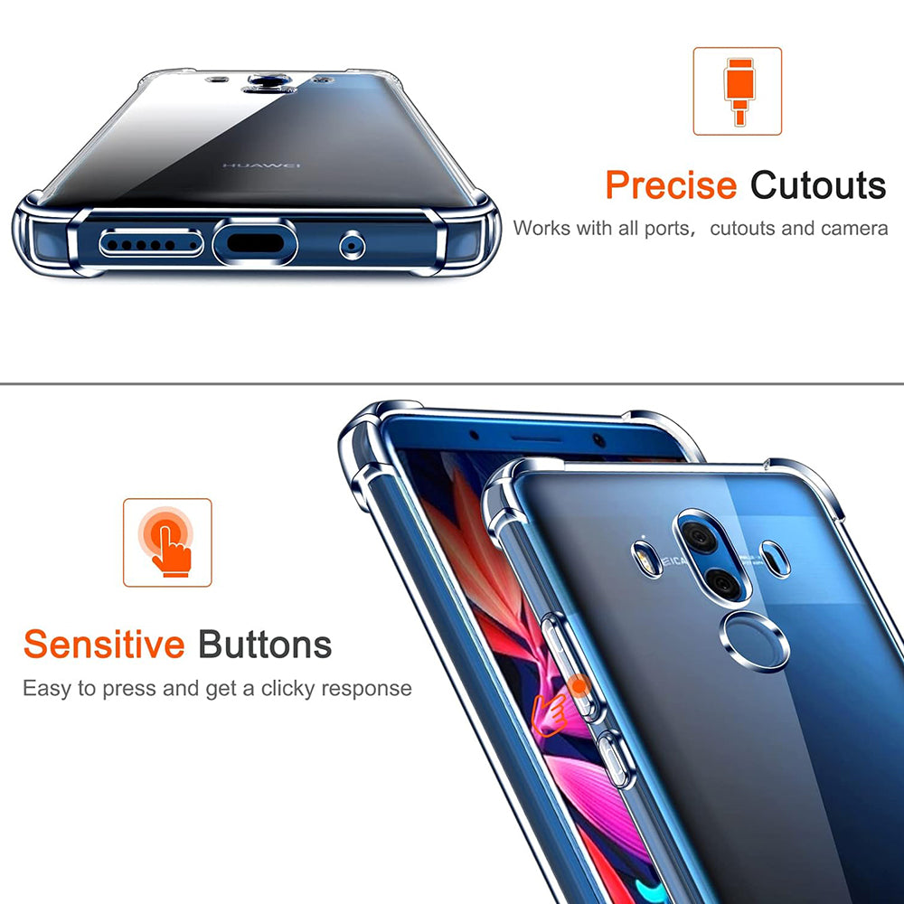 Coque pour Huawei Mate 10 Pro, Techsuit, Anti-choc Claire, Transparente