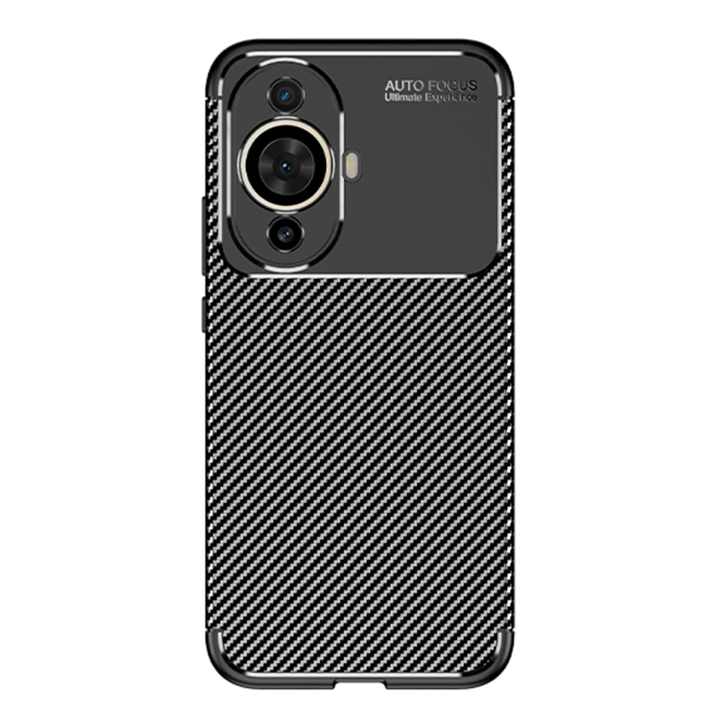 Custodia per Huawei nova 12s / nova 11, Techsuit, CarbonFiber, Nera