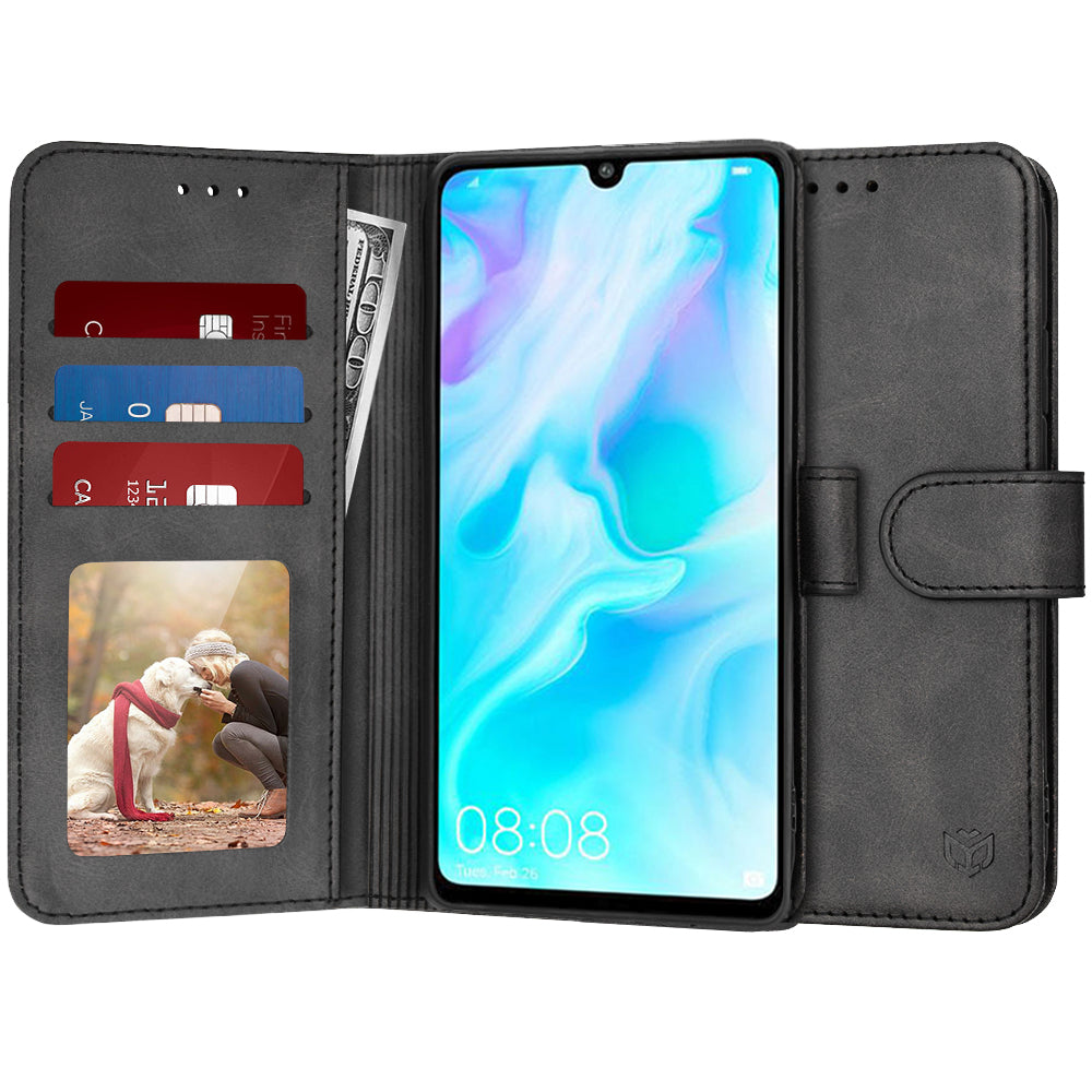 Coque pour Huawei P30 lite New Edition / P30 lite, Techsuit, Diary Book, Noire
