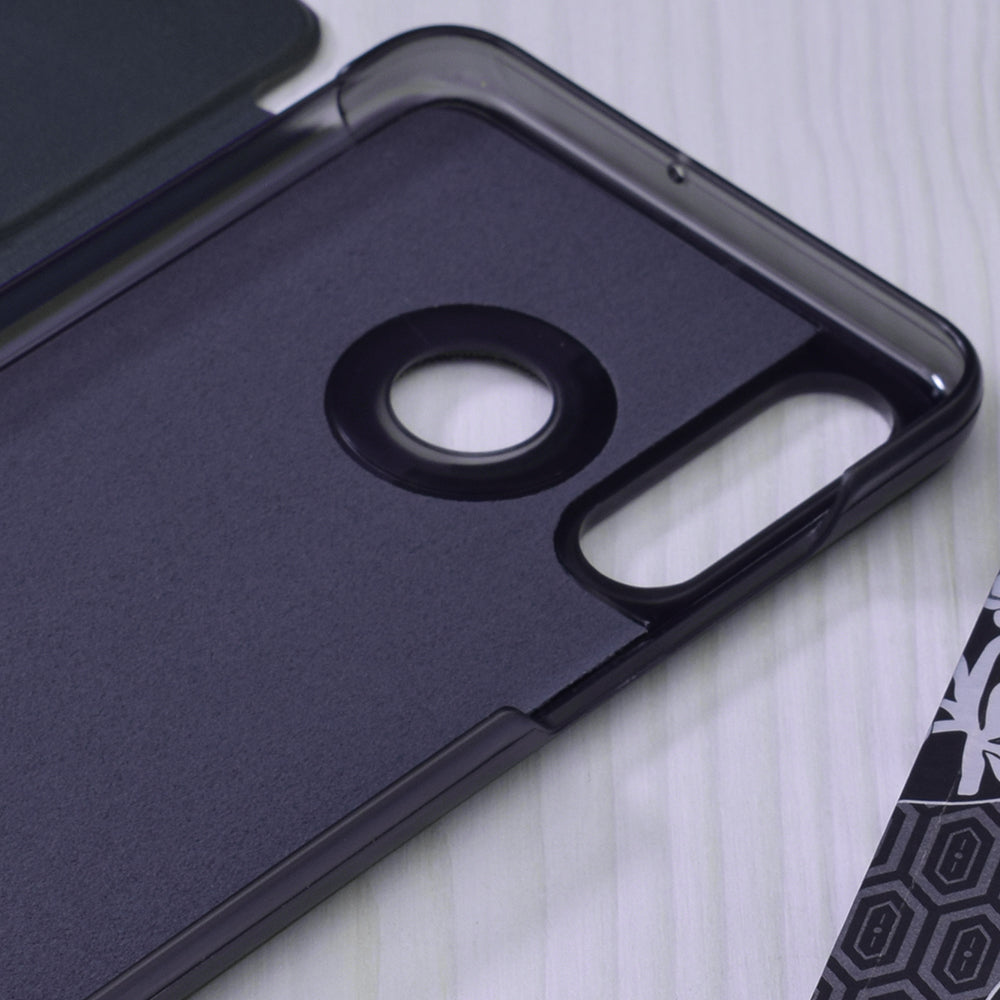Custodia per Huawei P30 lite New Edition / P30 lite, Techsuit, eFold, Blu Scuro