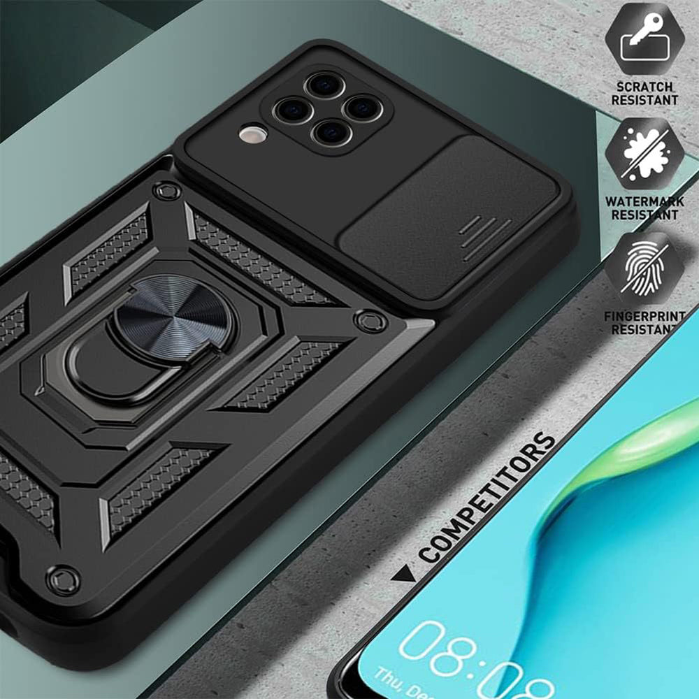 Custodia per Huawei P40 lite 4G, Techsuit, CamShield, Nera