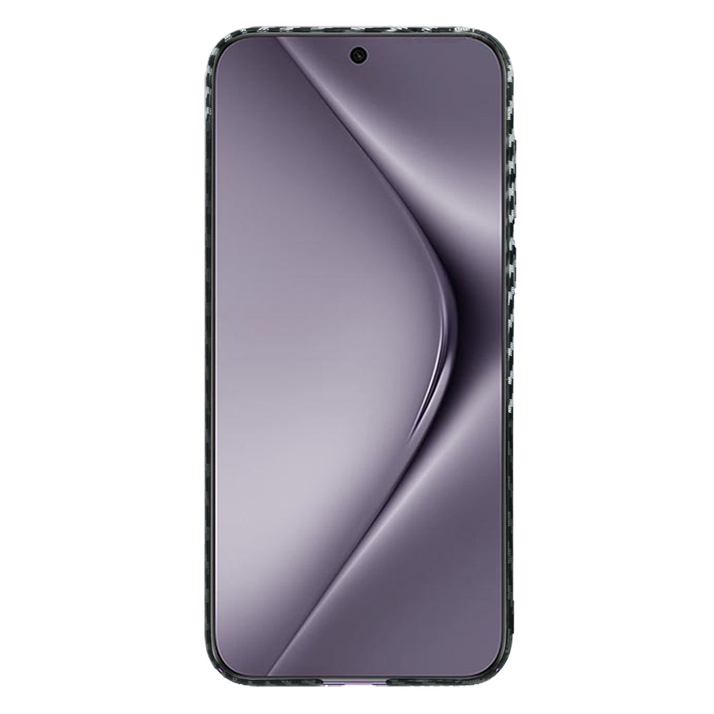 Custodia per Huawei Pura 70 Pro, Techsuit, Carbonite FiberShell, Nero Grigio