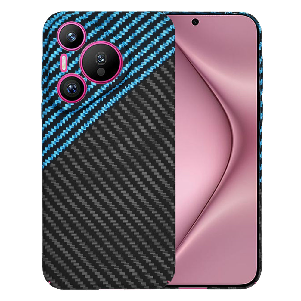 Coque pour Huawei Pura 70, Techsuit, Carbonite FiberShell, Noir Bleu