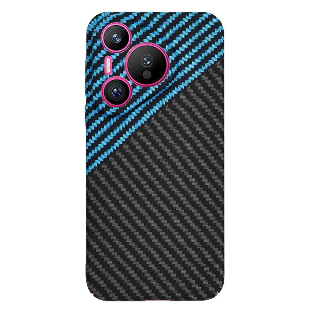 Coque pour Huawei Pura 70, Techsuit, Carbonite FiberShell, Noir Bleu