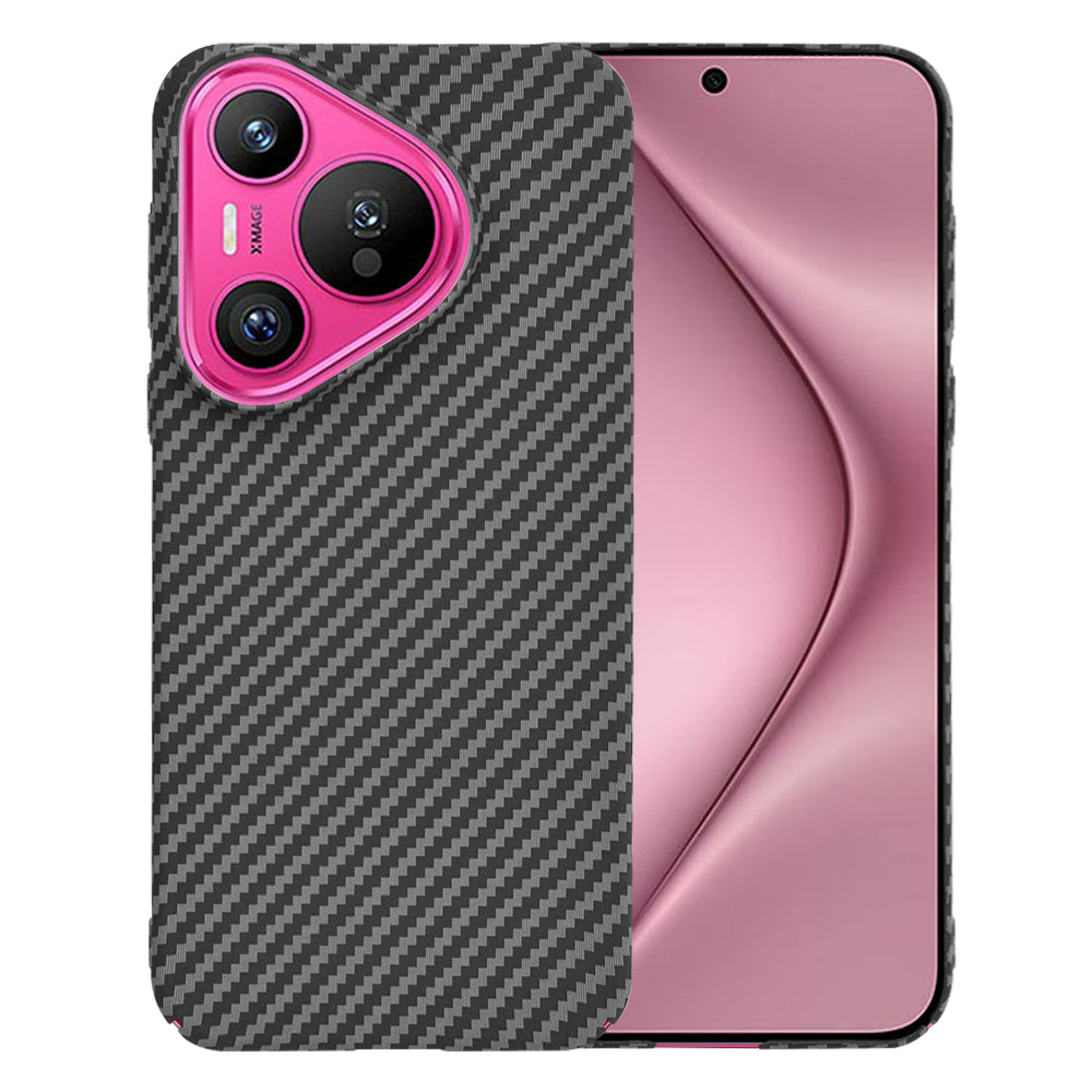 Custodia per Huawei Pura 70, Techsuit, Carbonite FiberShell, Nera