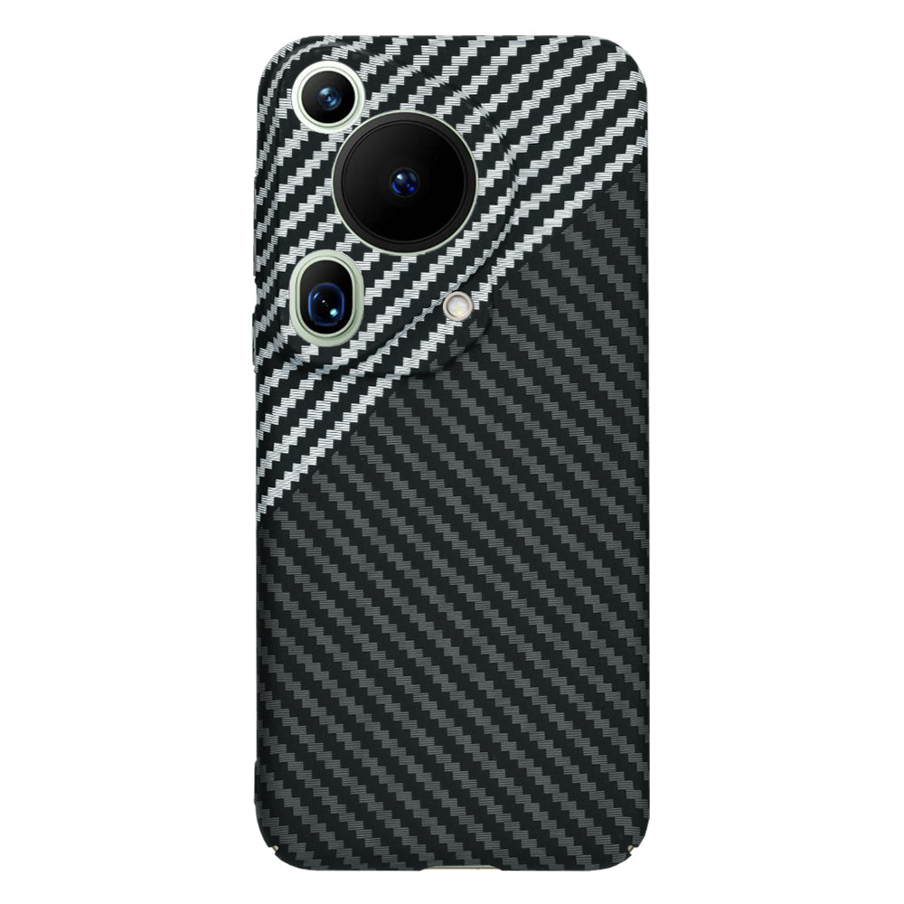 Custodia per Huawei Pura 70 Ultra, Techsuit, Carbonite FiberShell, Nero Grigio