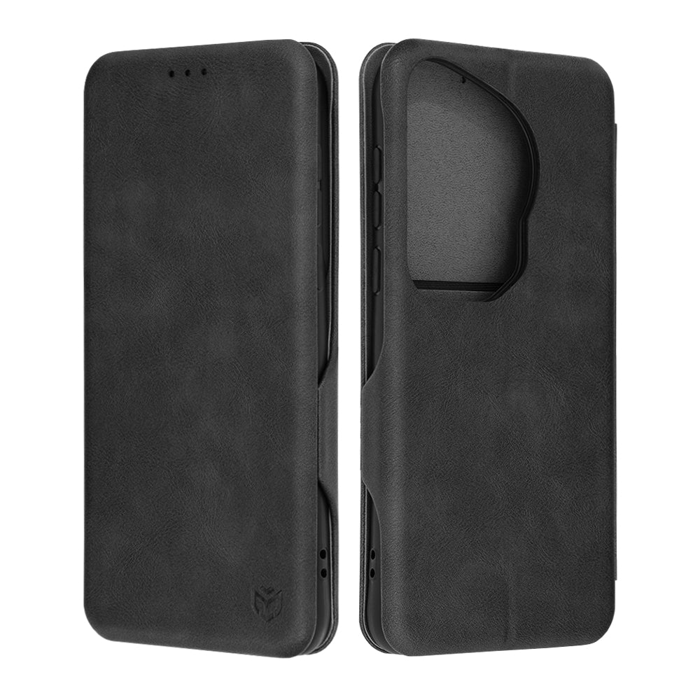 Custodia per Huawei Pura 70 Ultra, Techsuit, Safe Wallet Plus, Nera