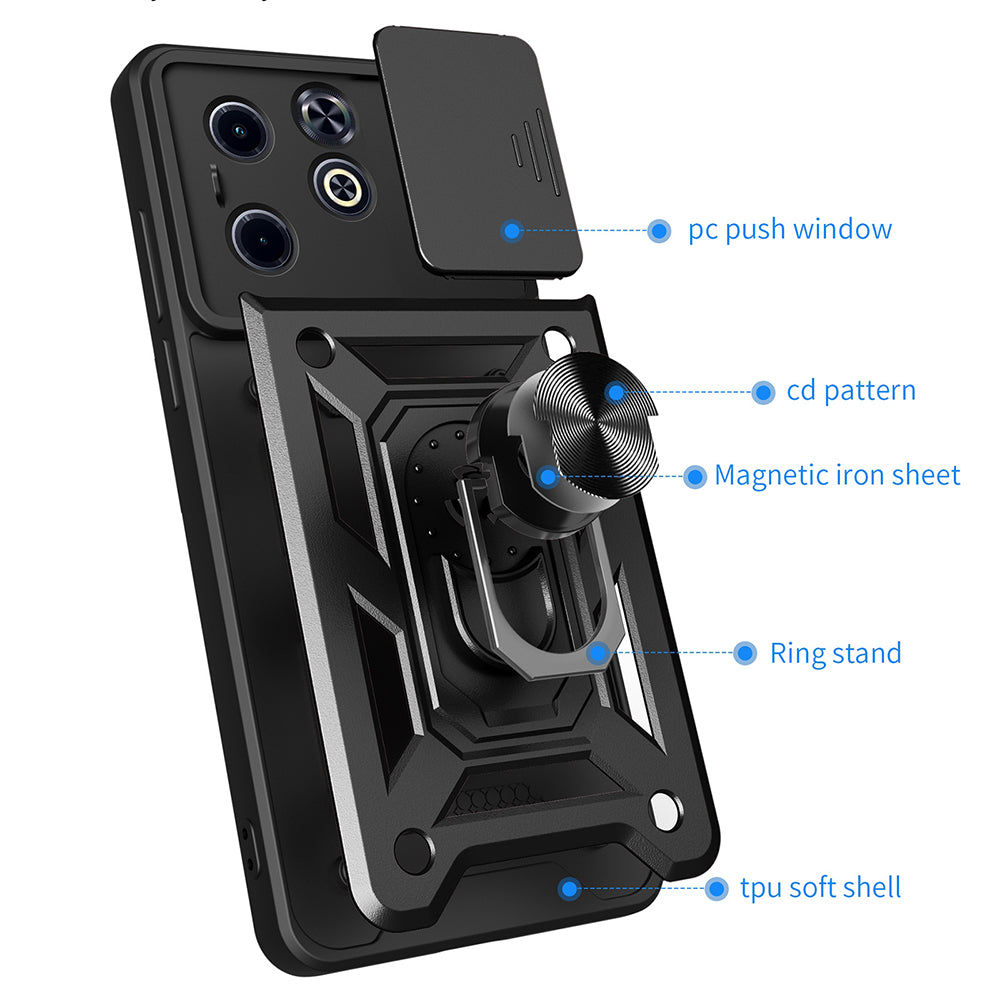Custodia per Infinix Smart 8 / Hot 40i, Techsuit, CamShield, Verde