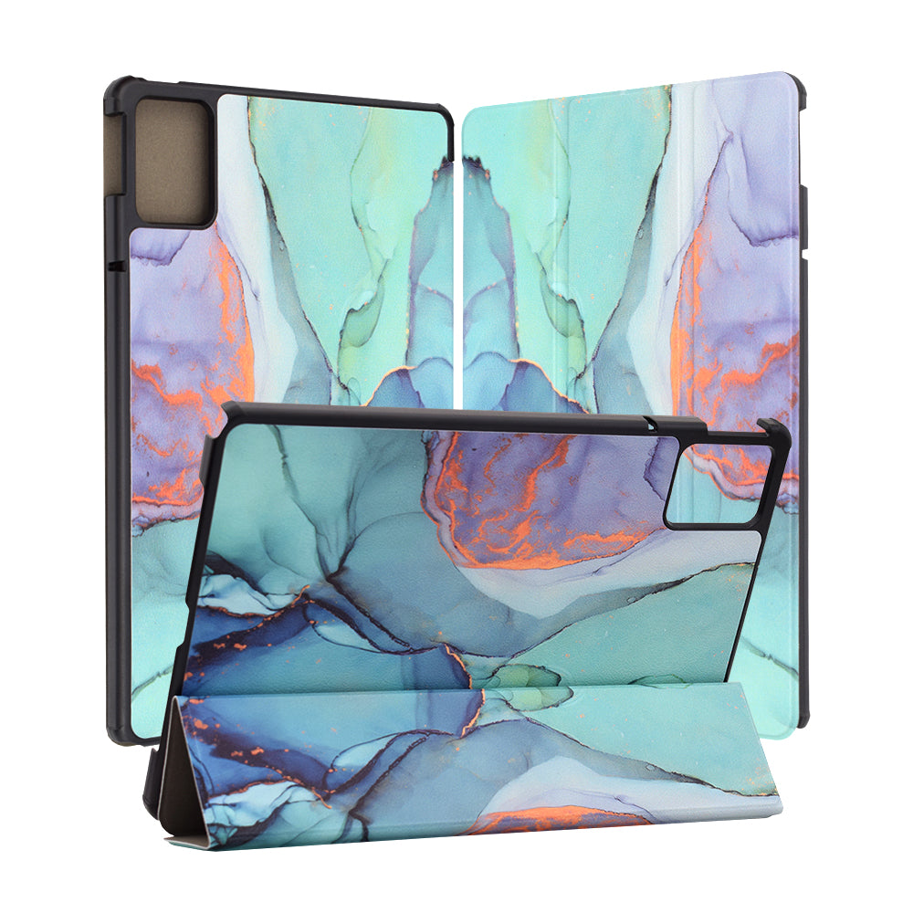 Custodia per Lenovo Idea Tab 11, Techsuit, FoldPro Green Time, Multicolore