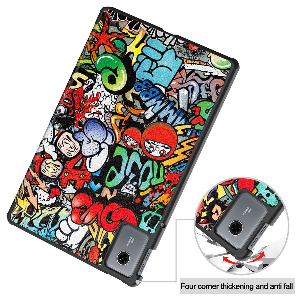 Étui pour Lenovo Idea Tab Plus, Techsuit, FoldPro Urban Vibe, Multicolore