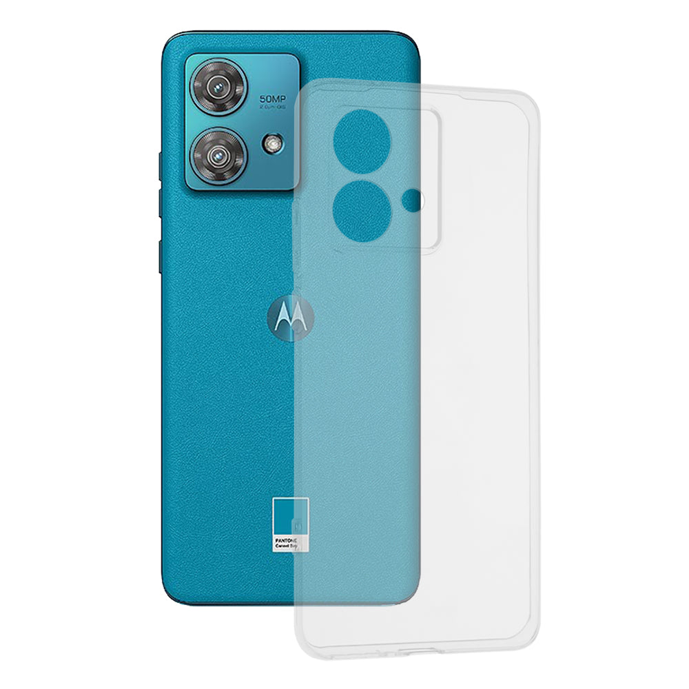 Custodia per Motorola Edge 40 Neo, Techsuit, Clear, Trasparente