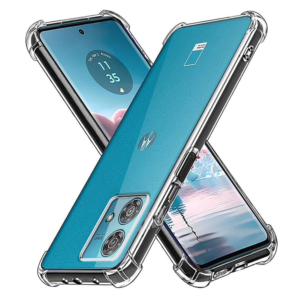 Custodia per Motorola Edge 40 Neo, Techsuit, Shockproof Clear, Trasparente