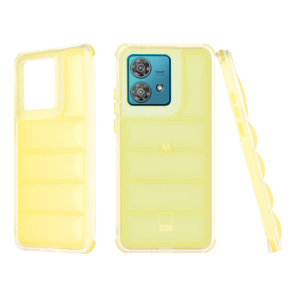 Custodia per Motorola Edge 40 Neo, Techsuit, Wave Shield, Gialla