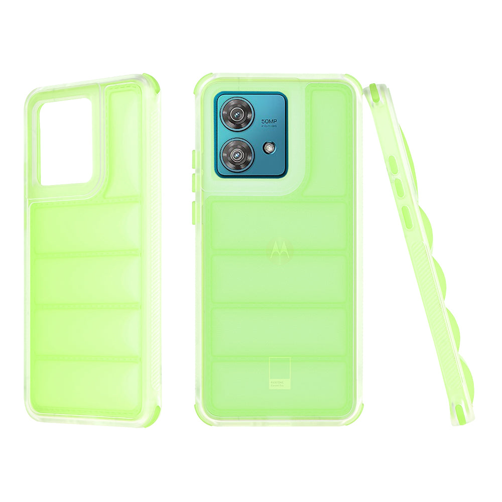 Custodia per Motorola Edge 40 Neo, Techsuit, Wave Shield, Verde