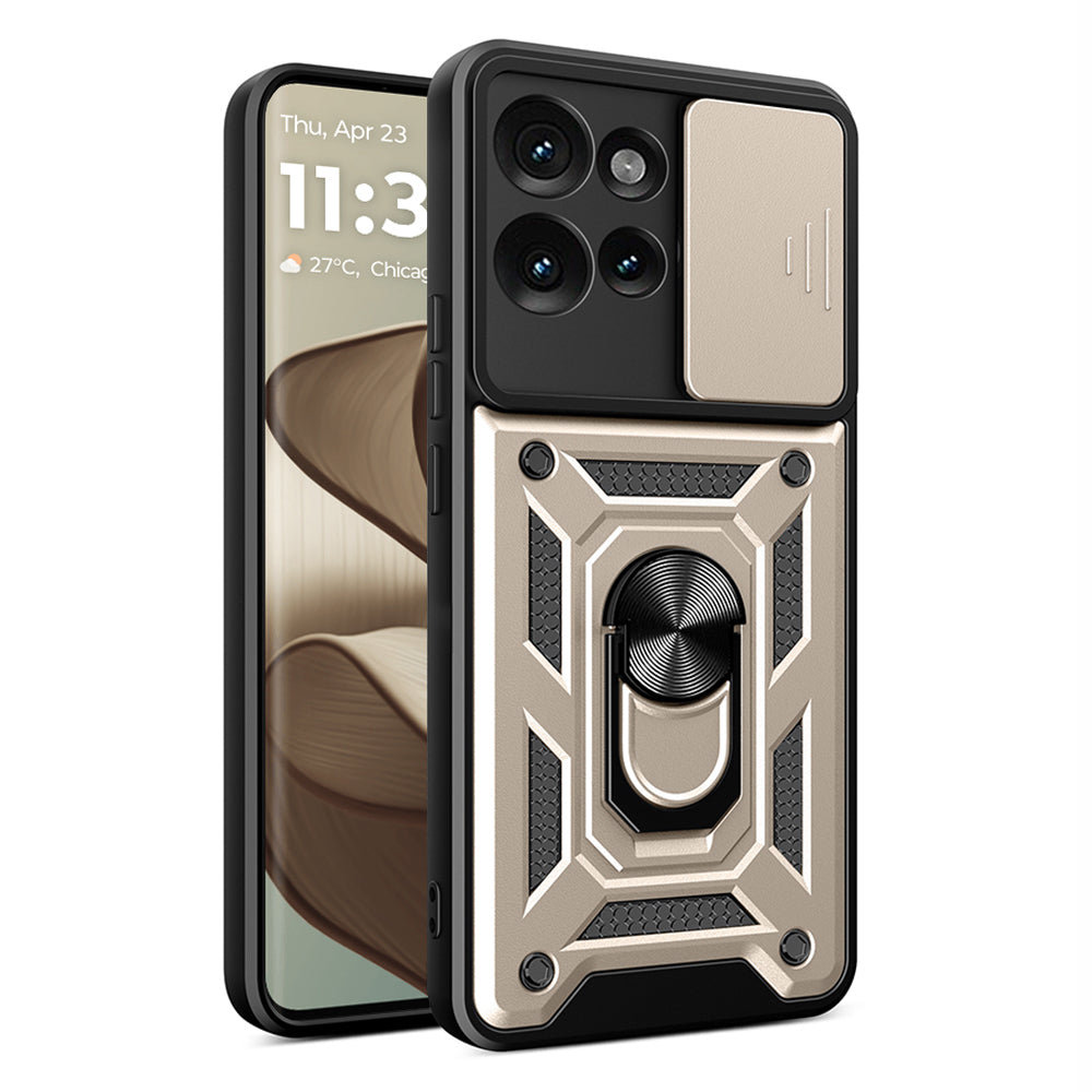 Custodia per Motorola Edge 50 Fusion, Techsuit, CamShield, Dorata