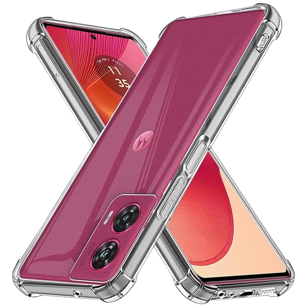 Custodia per Motorola Edge 50 Fusion, Techsuit, Shockproof Clear, Trasparente