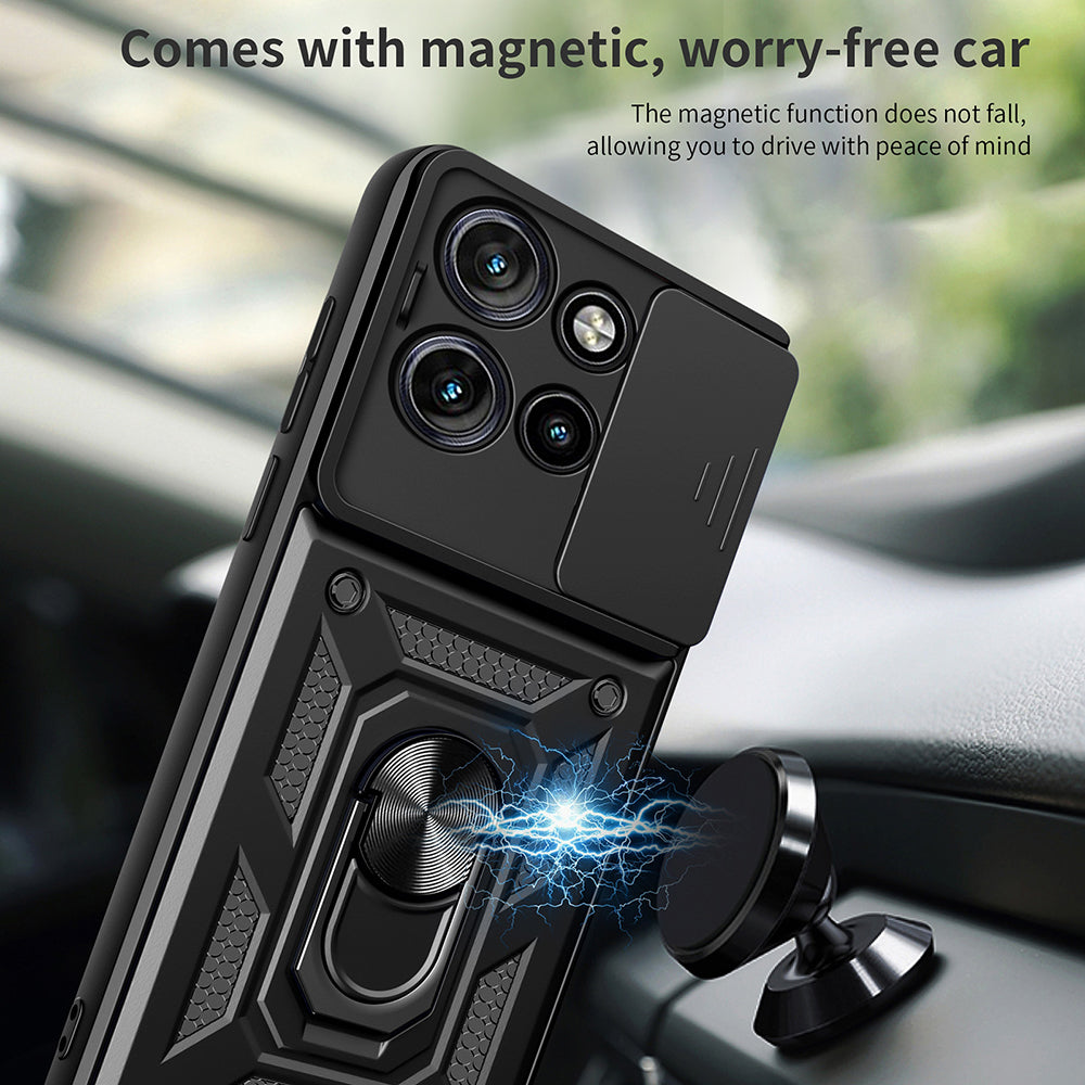 Custodia per Motorola Edge 50 Neo, Techsuit, CamShield, Nera