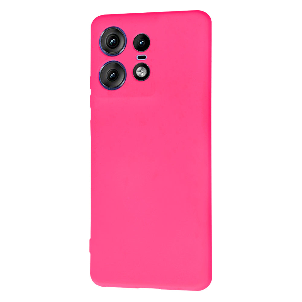 Custodia per Motorola Edge 50 Pro, Techsuit, SoftFlex, Rosa Scuro