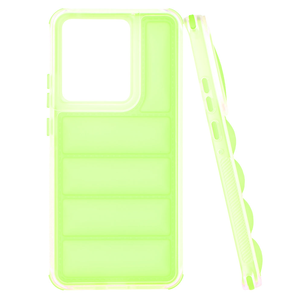 Custodia per Motorola Edge 50 Pro, Techsuit, Wave Shield, Verde