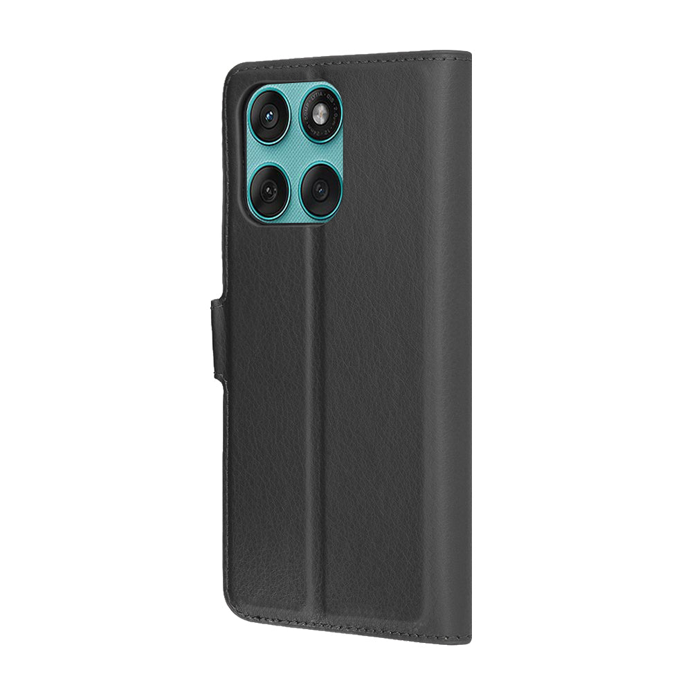 Coque pour Motorola Edge 60 Fusion / Edge 60, Techsuit, Folio en cuir, Noire