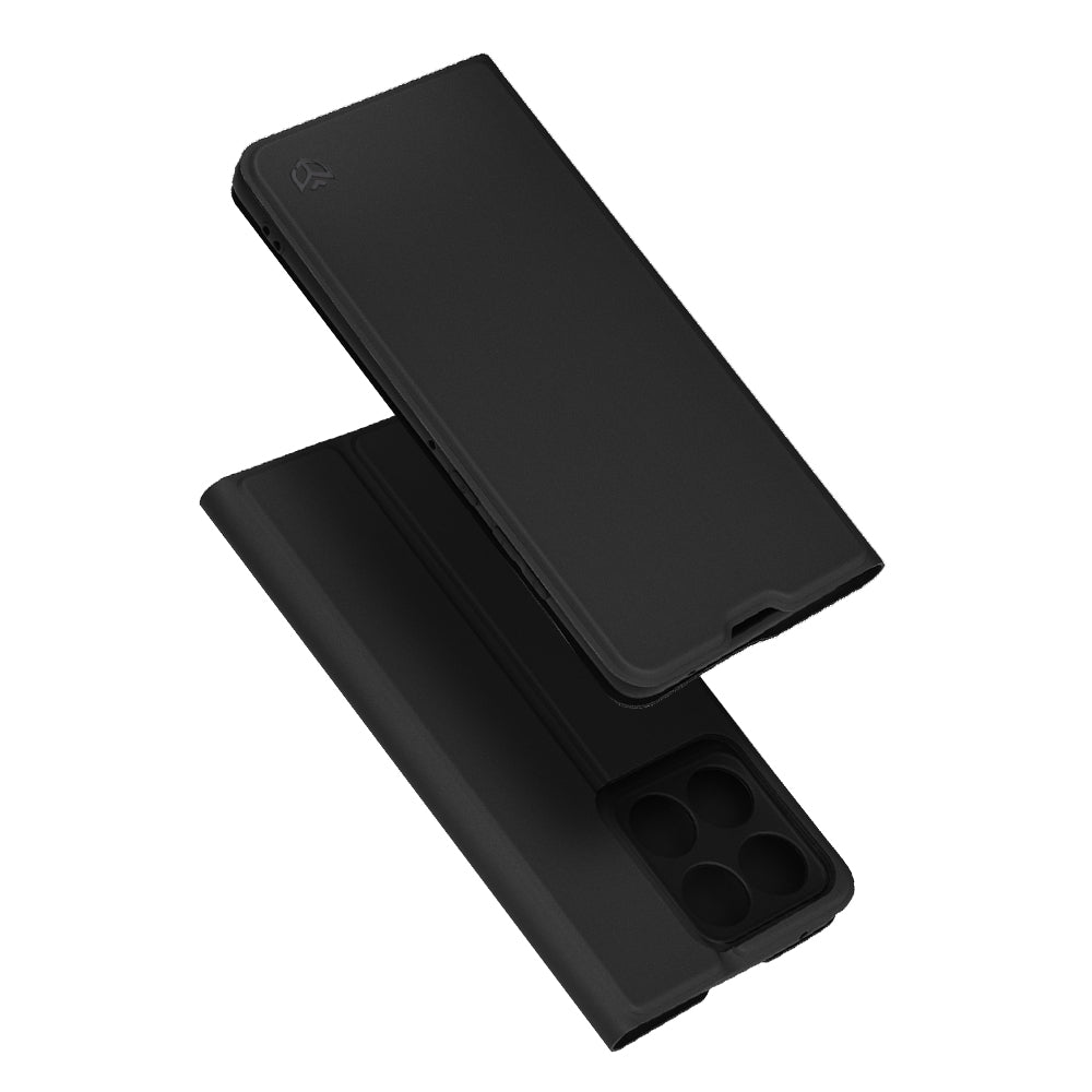Custodia per Motorola Edge 60 Fusion / Edge 60, Techsuit, Magskin Book, Nera