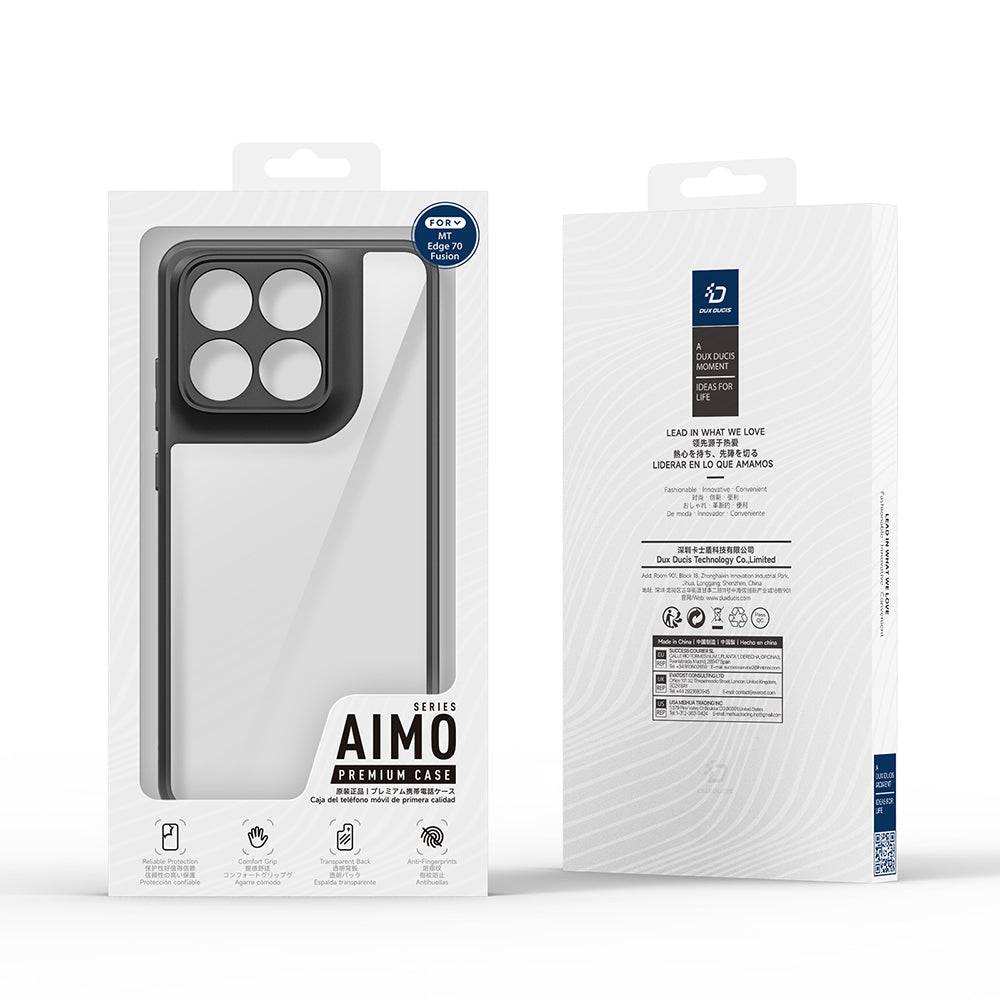 Custodia per Motorola Edge 70 Fusion, DUX DUCIS, Aimo, Nera