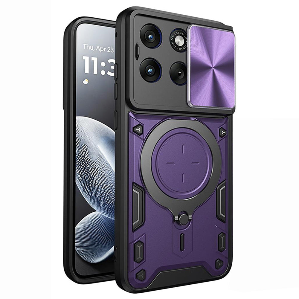 Custodia per Motorola Edge 70 Fusion, Techsuit, CamGuard Pro, Viola