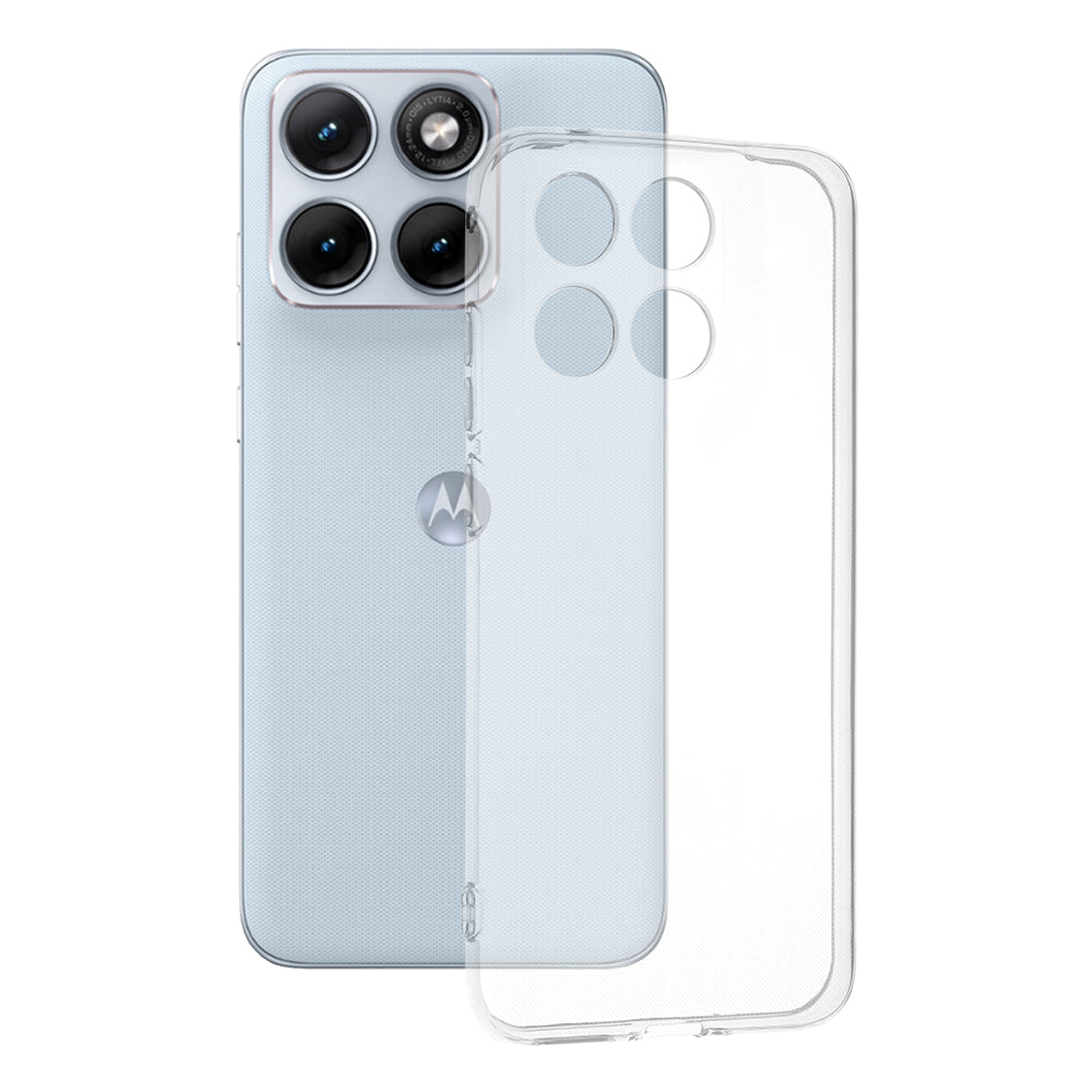 Étui pour Motorola Edge 70 Fusion, Techsuit, Clair, Transparent