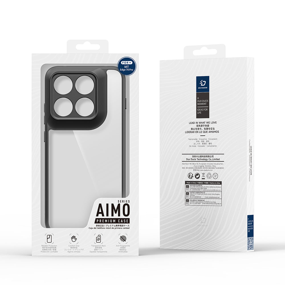 Custodia per Motorola Edge 70 Pro, DUX DUCIS, Aimo, Nera